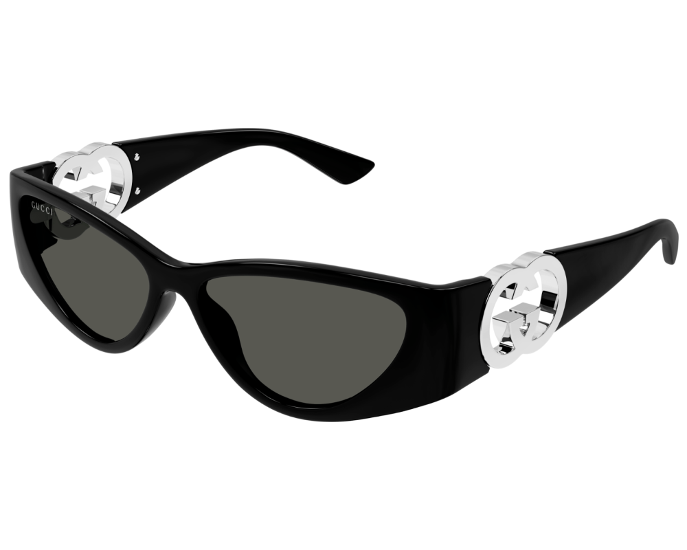 Lunettes de soleil Gucci Emblem GG1824S Noir (001) - vue de face