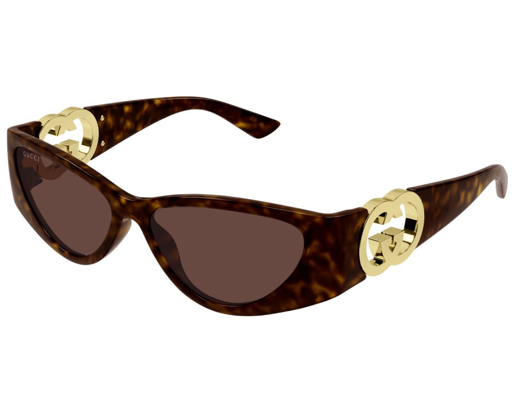 Lunettes de soleil Gucci Emblem GG1824S Noir (001) - vue arrière