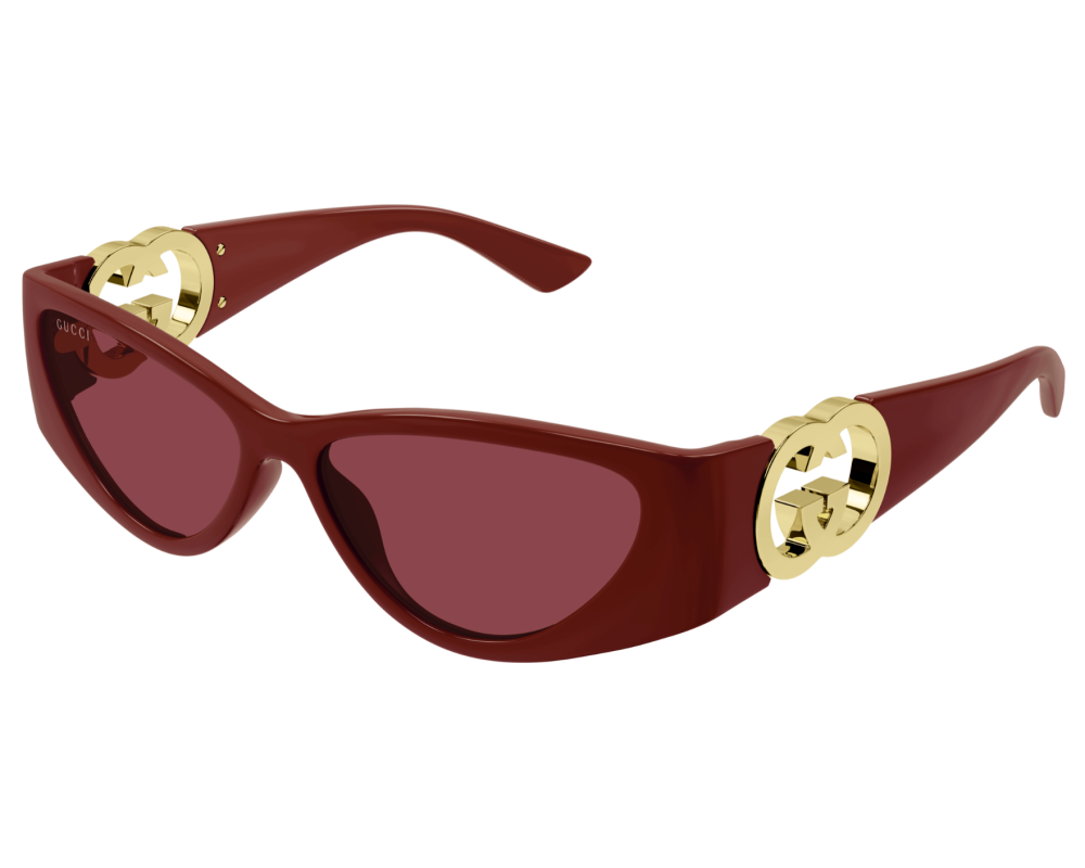 Lunettes de soleil Gucci Emblem GG1824S Noir (001) - détail des branches