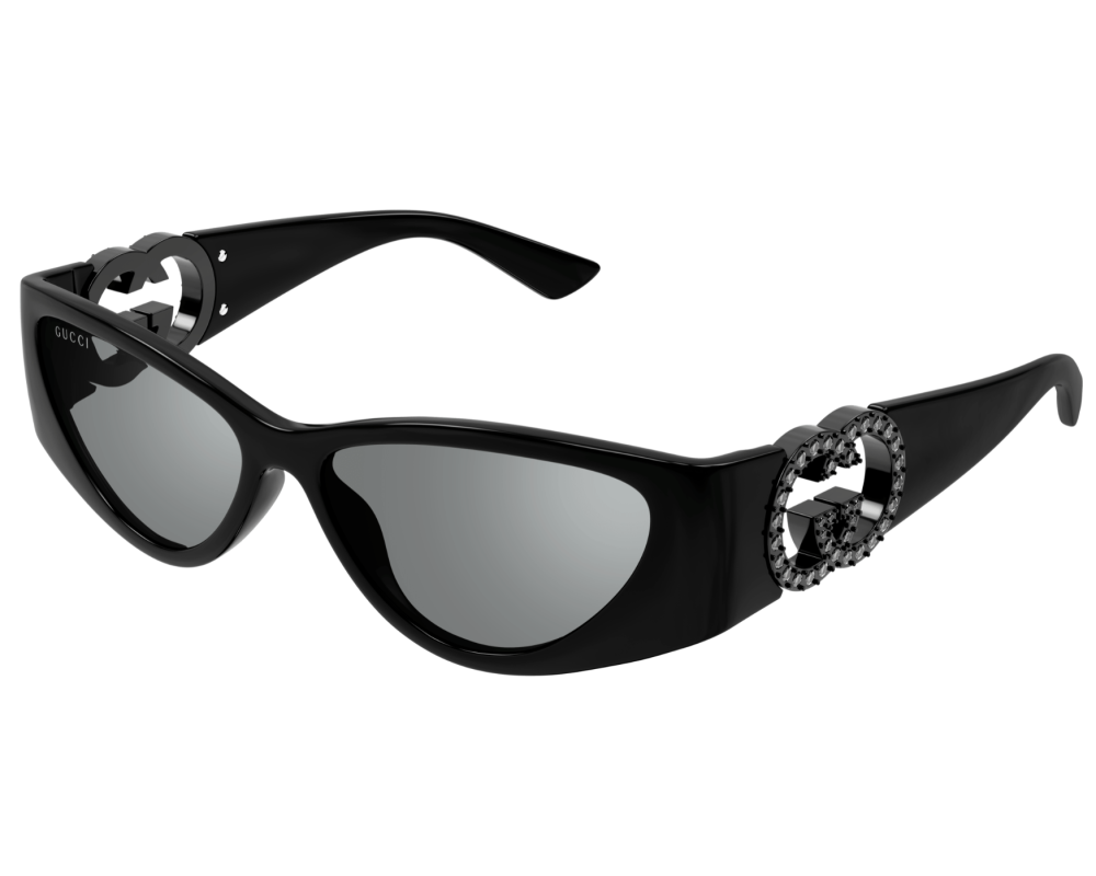Lunettes de soleil Gucci Emblem GG1824S Noir (001) - vue de face