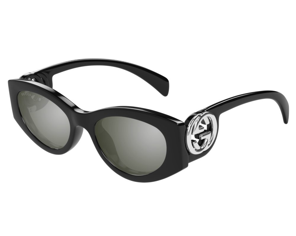 Lunettes de soleil Gucci GG Logo GG1691S Noir - vue de face