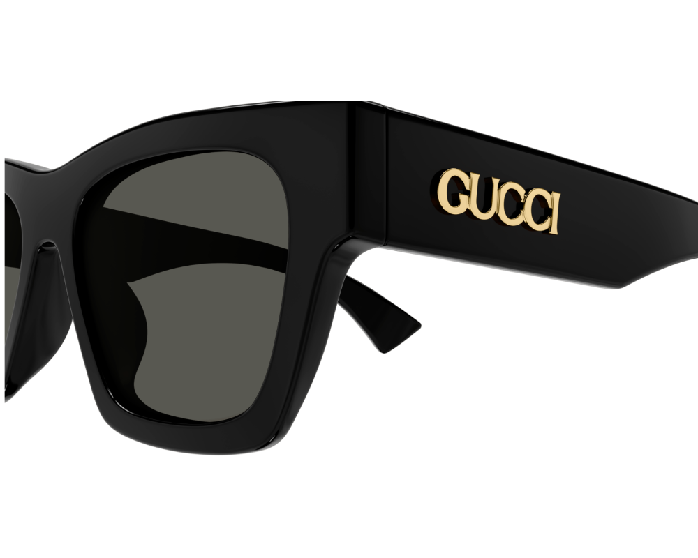 Lunettes de soleil Gucci GG1835S Noir (001) - vue 3/4