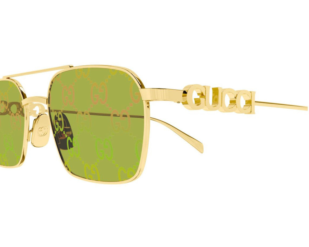 Lunettes de soleil Gucci Lettering GG1804S Doré (001) - vue arrière