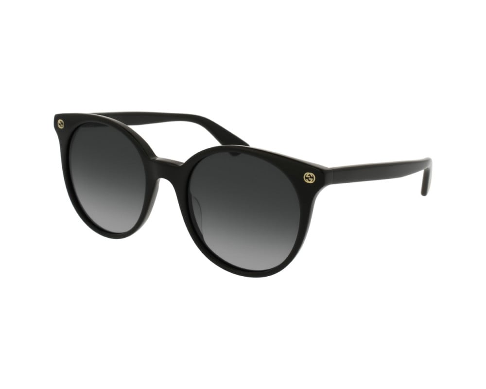 Lunettes de soleil Gucci Logo GG0091S Noir - vue de face