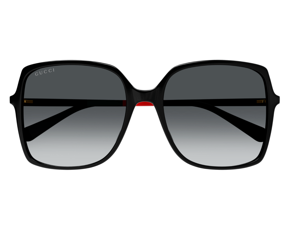 Lunettes de soleil Gucci Logo GG0544S Noir - vue 3/4