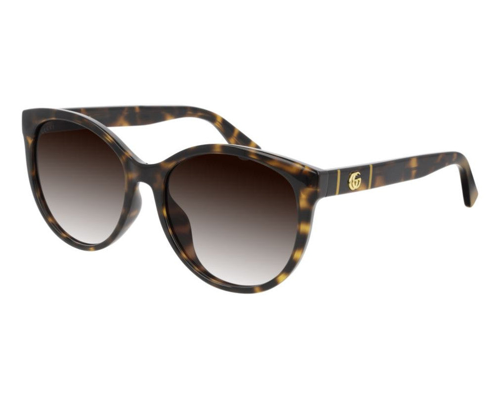 Lunettes de soleil Gucci Logo GG0636SK Noir - vue de profil