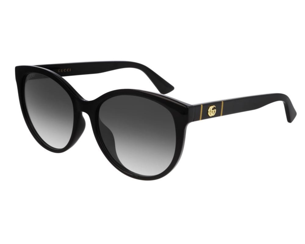 Lunettes de soleil Gucci Logo GG0636SK Noir - vue de face