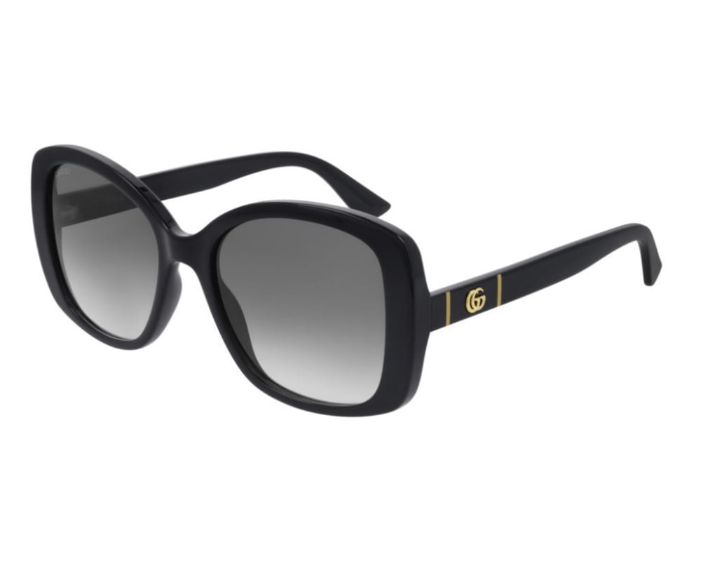 Lunettes de soleil Gucci Logo GG0762S Noir - vue de face