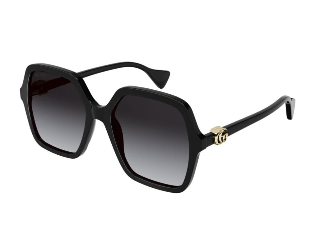 Lunettes de soleil Gucci Logo GG1072SA Noir - vue de face