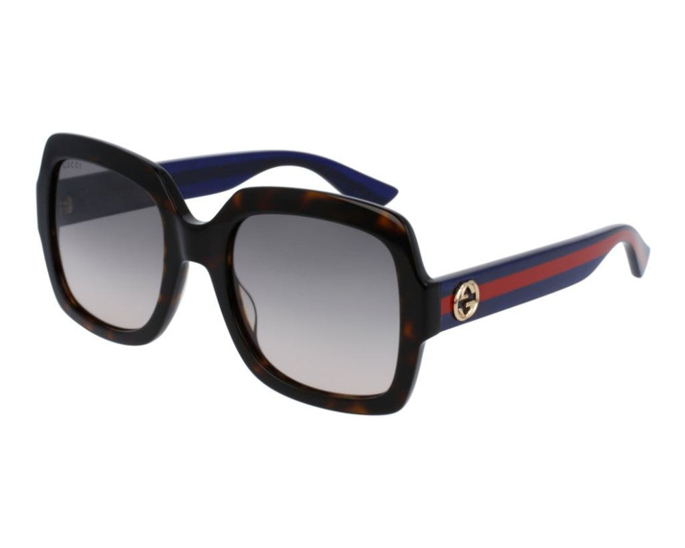 Lunettes de soleil Gucci Web GG0036SN Noir - vue de profil