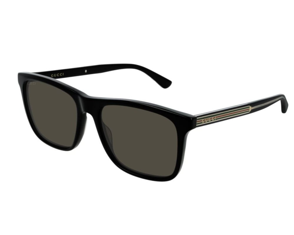 Lunettes de soleil Gucci Web GG0381SN Noir - vue de face