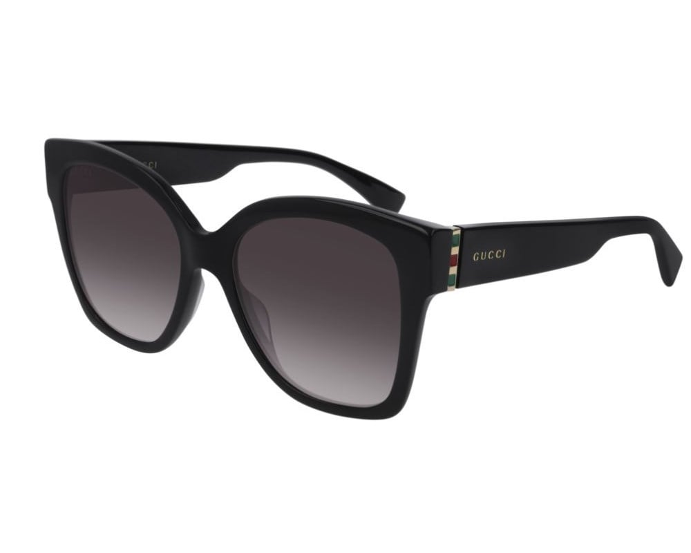 Lunettes de soleil Gucci Web GG0459S Noir - vue de face