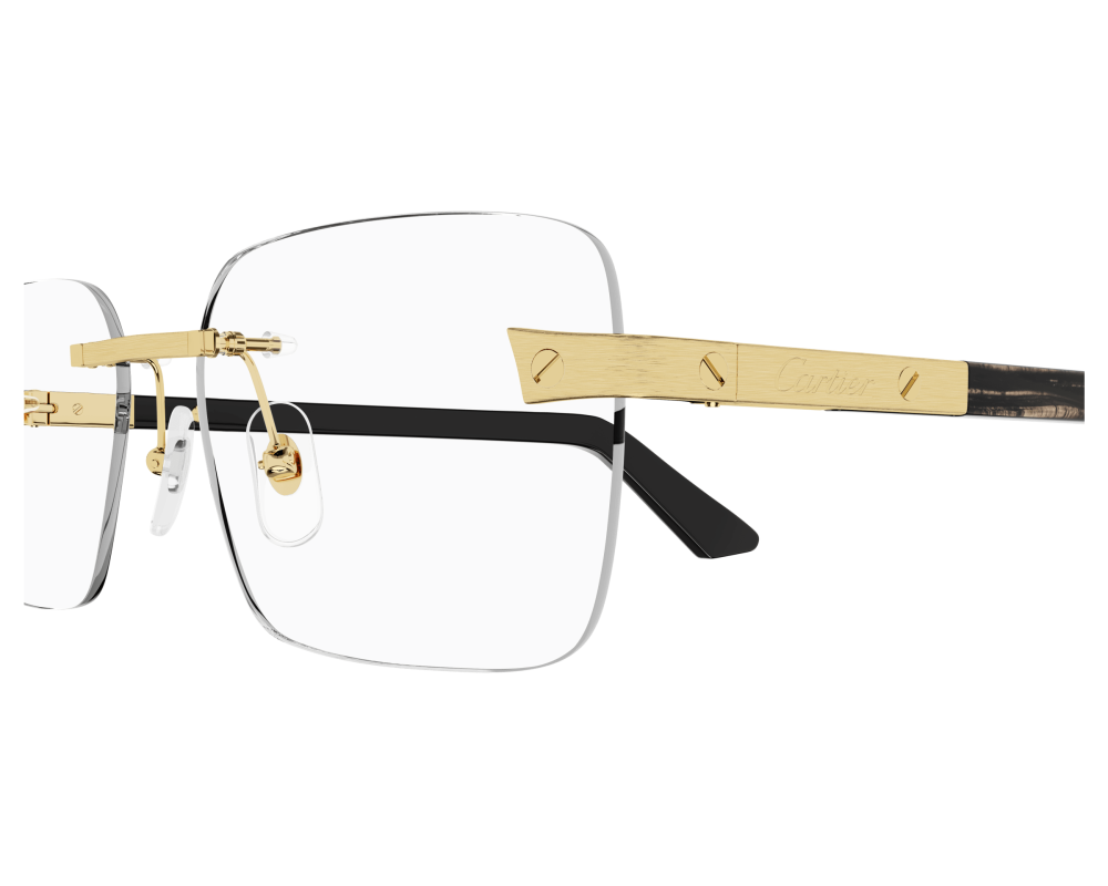 Lunettes de vue Cartier Corne et Bois Santos CT0411O