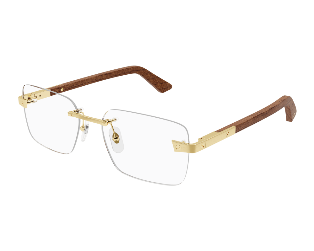 Lunettes de vue Cartier Corne et Bois Santos CT0411O