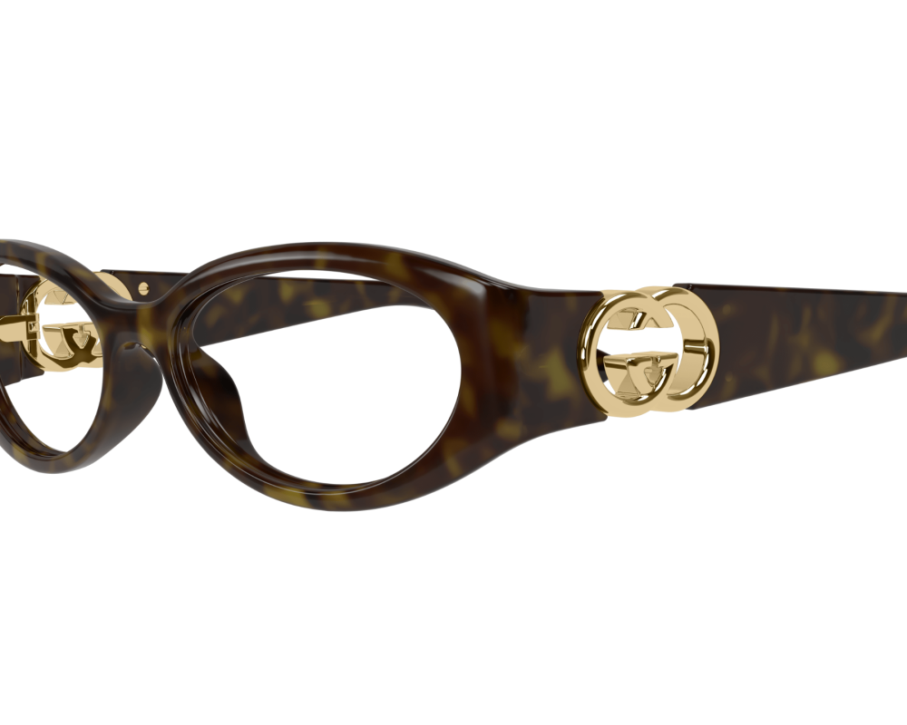 Lunettes de vue Gucci GG Logo GG1693O Noir - vue 3/4