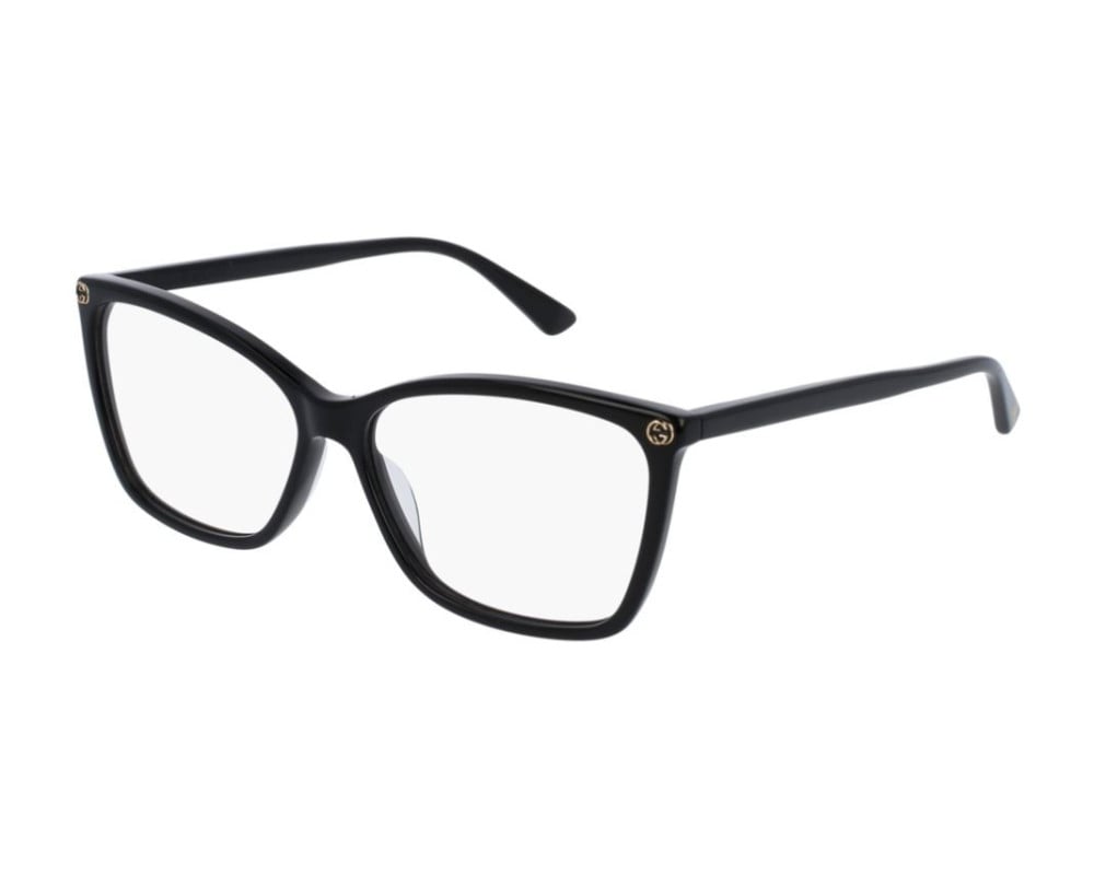Lunettes de vue Gucci LOGO GG0025O Noir - vue de face