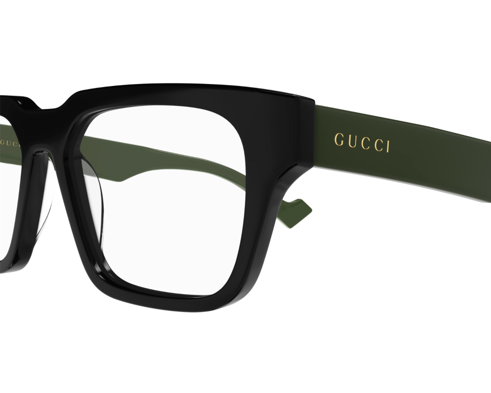 Lunettes de vue Gucci Logo GG0963O Noir - vue 3/4