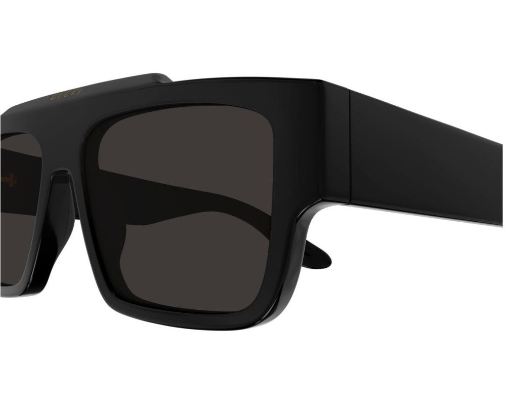 Lunettes de soleil Gucci Lettering GG1460S Noir (001) - vue 3/4