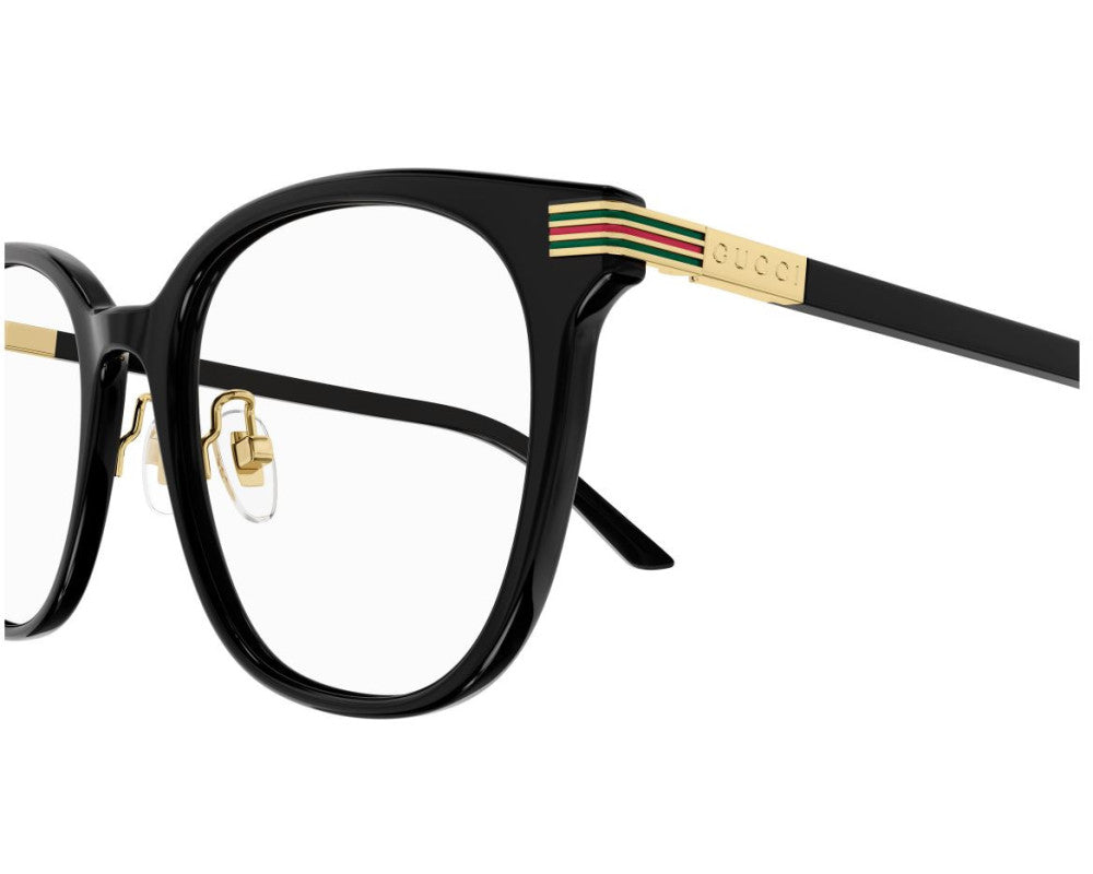 Lunettes de vue Gucci Web GG1453OK Noir - vue 3/4