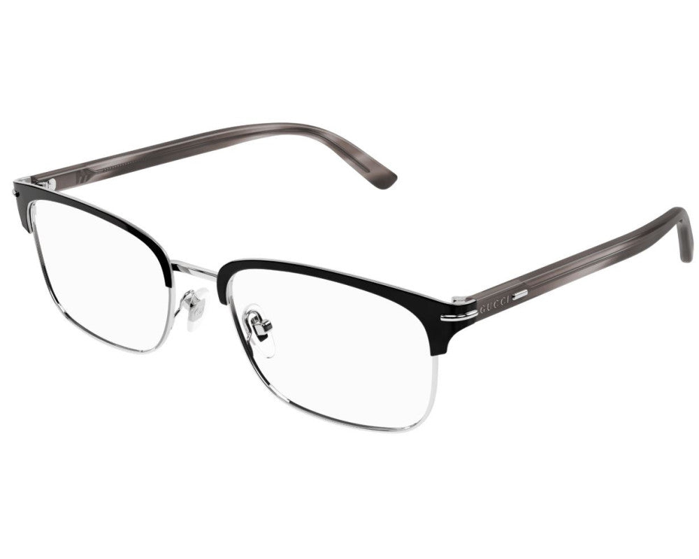 Lunettes de vue Gucci Lettering GG1448O Noir (001) - vue 3/4