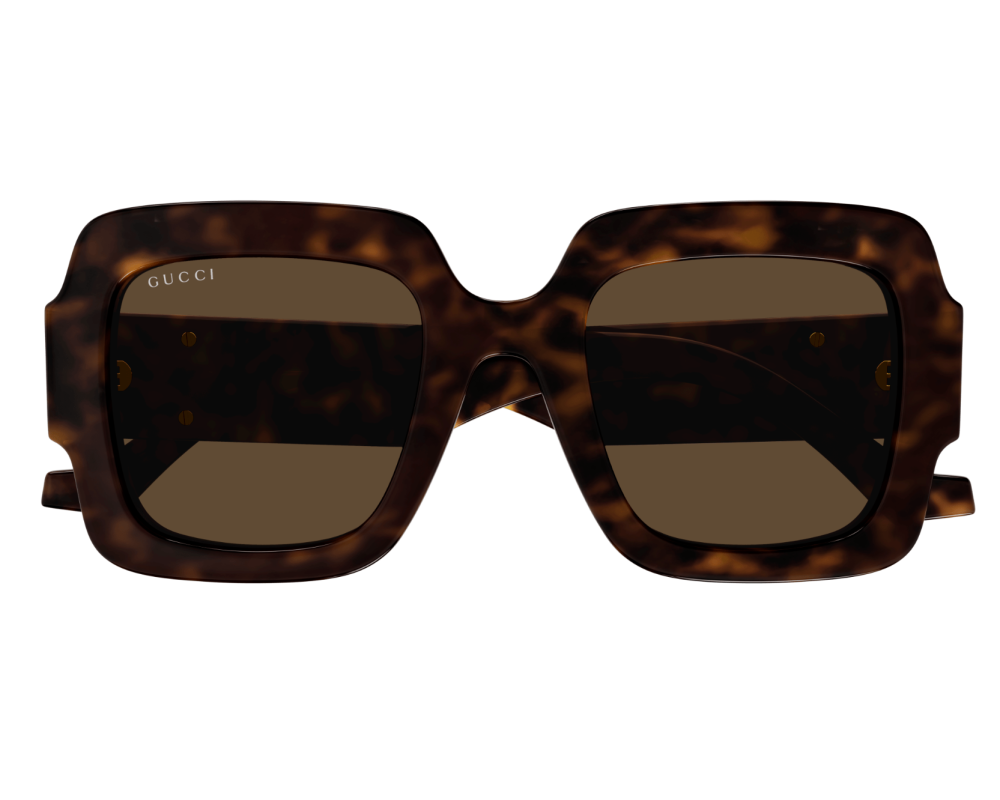 Lunettes de soleil Gucci GG Logo GG1547S Noir (001) - vue de face