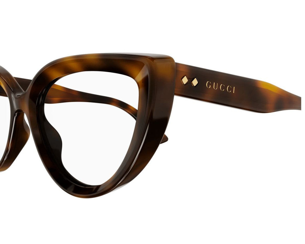 Lunettes de vue Gucci Rivets GG1530O Noir - vue de face
