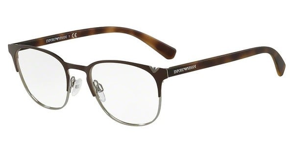 Lunettes de vue Emporio Armani EA1059 - Marron mat & Gunmetal (3179)