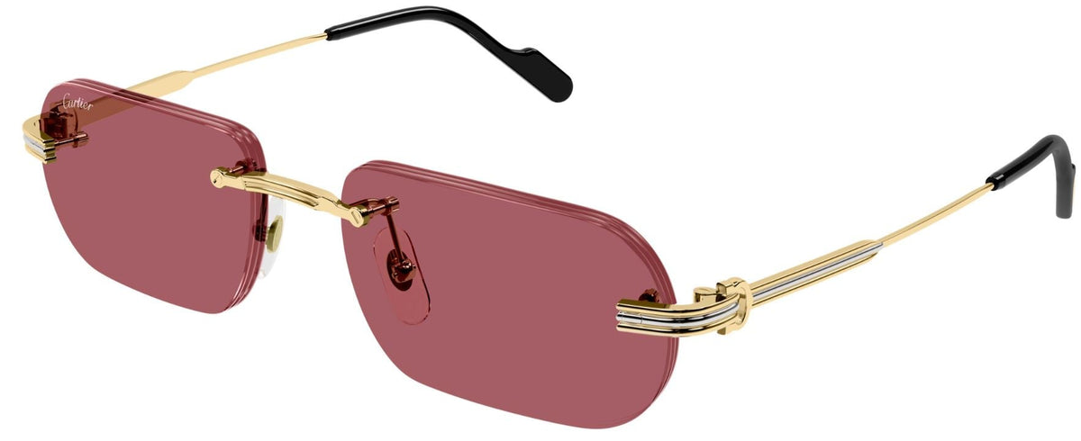 Lunettes de soleil Cartier Première CT0577S - Doré (004)