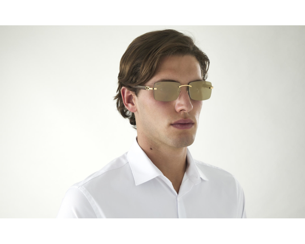 Lunettes de soleil Cartier Bois Décor C CT0012RS