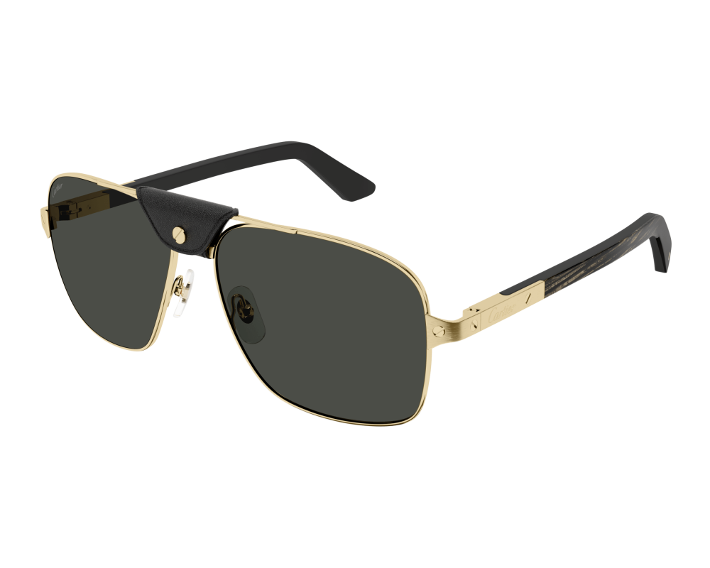 Lunettes de soleil Cartier Corne et Bois Santos CT0389S