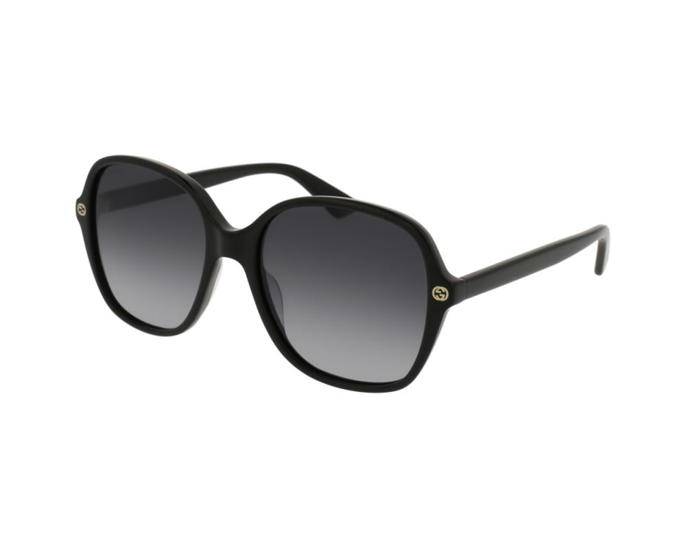 Lunettes de soleil Gucci GG Logo GG0092S Noir - vue de face