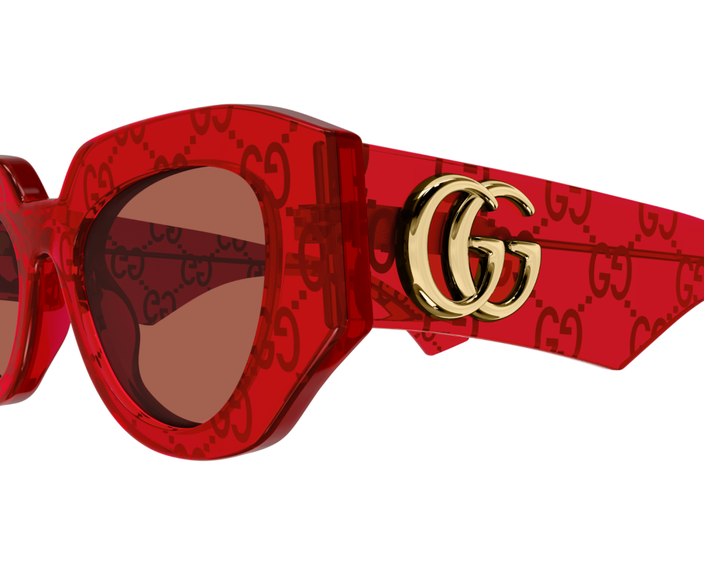 Lunettes de soleil Gucci GG Logo GG1421S Noir - vue de profil