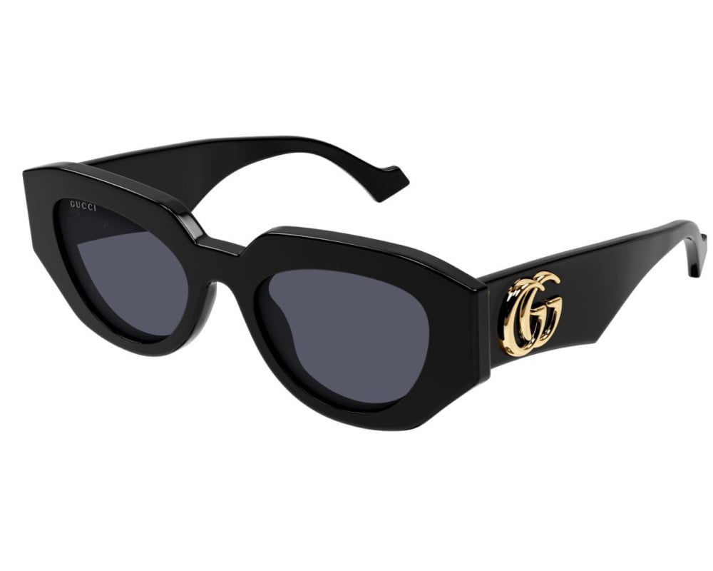 Lunettes de soleil Gucci GG Logo GG1421S Noir - vue de face