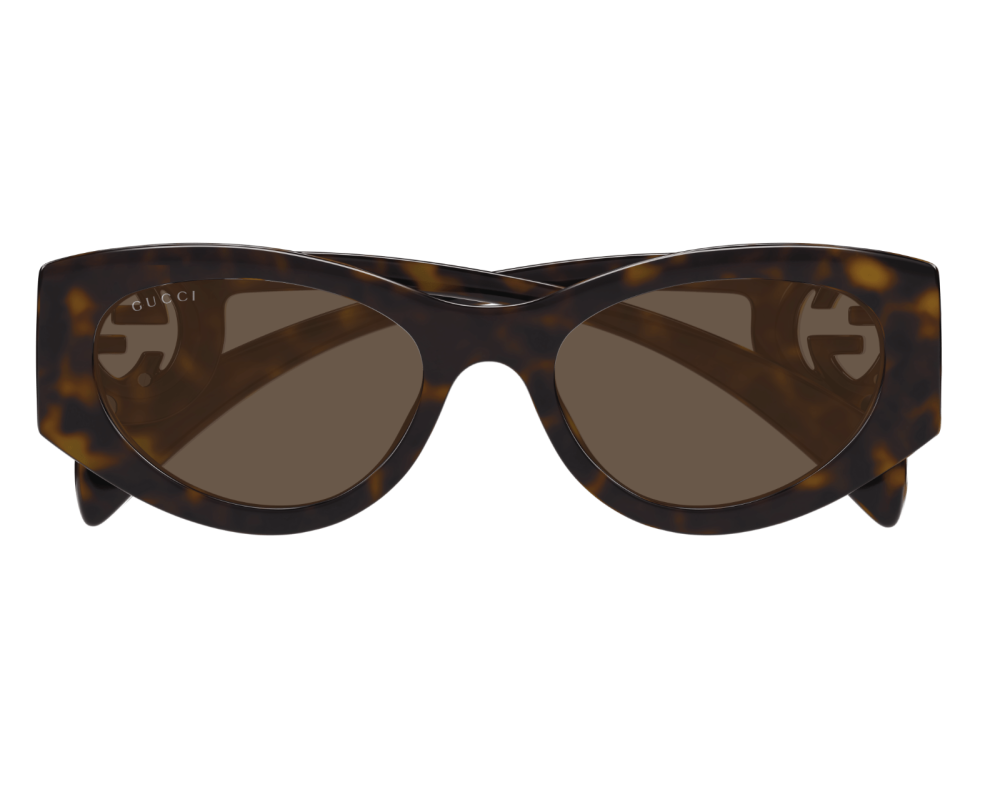 Lunettes de soleil Gucci GG Logo GG1691S Noir - vue de face