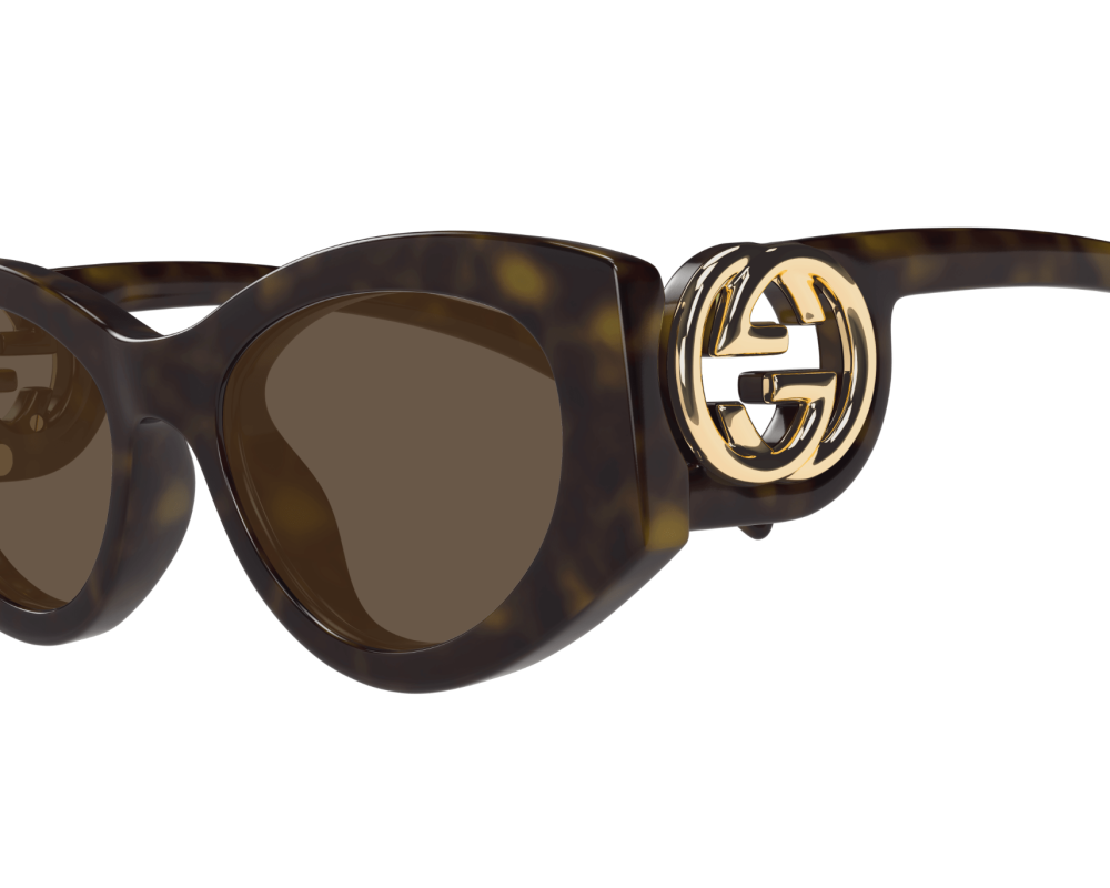 Lunettes de soleil Gucci GG Logo GG1691S Noir - vue de profil