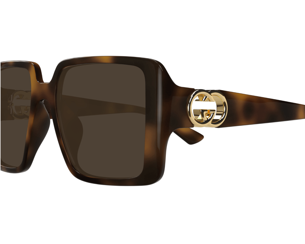 Lunettes de soleil Gucci GG Logo GG1692S Noir - vue arrière