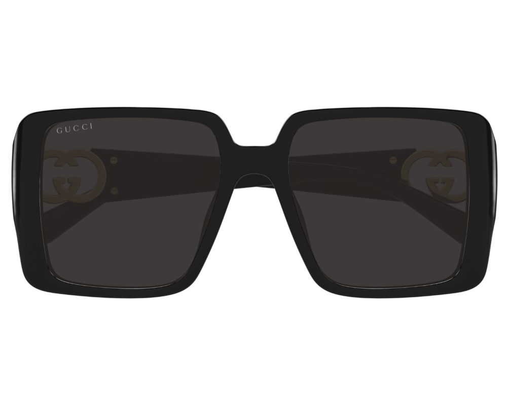 Lunettes de soleil Gucci GG Logo GG1692S Noir - vue de profil