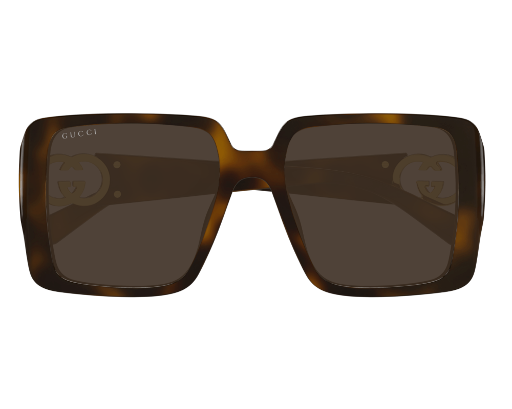 Lunettes de soleil Gucci GG Logo GG1692S Noir - vue de face