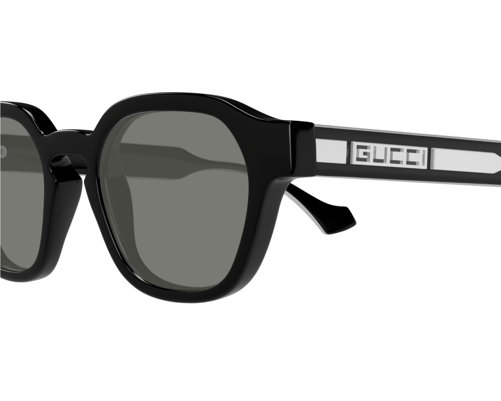 Lunettes de soleil Gucci Lettering GG1730S Noir - vue 3/4