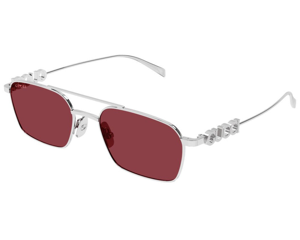 Lunettes de soleil Gucci Lettering GG1804S Doré (001) - vue de profil