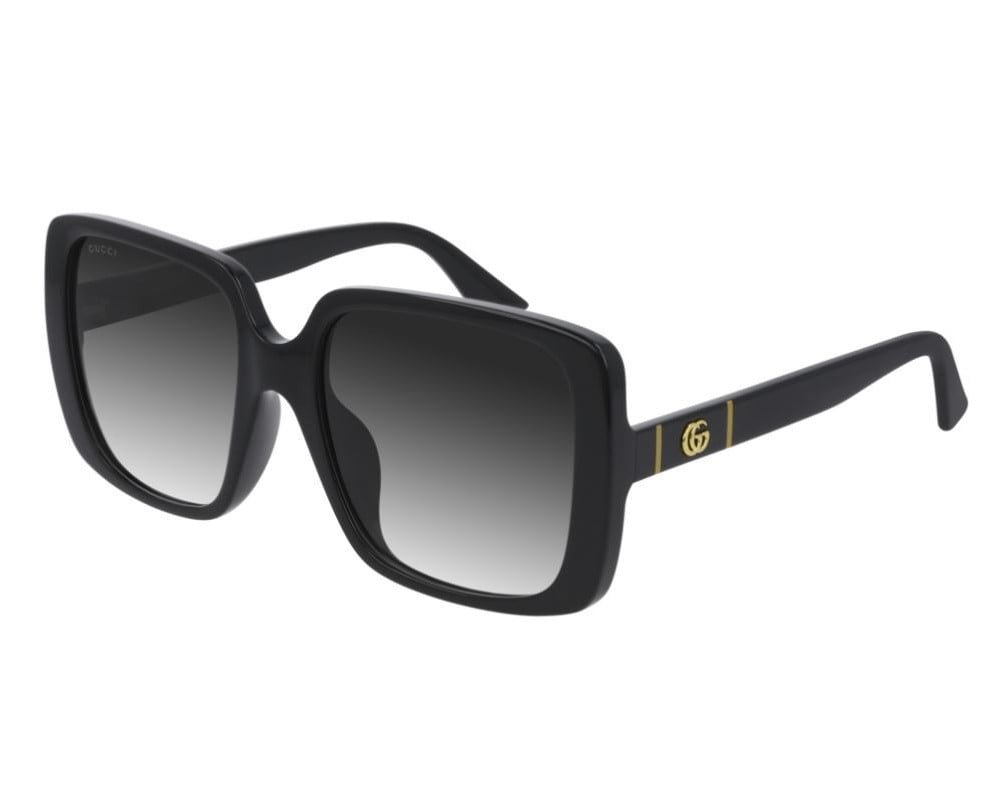 Lunettes de soleil Gucci Logo GG0632SA Noir - vue de face