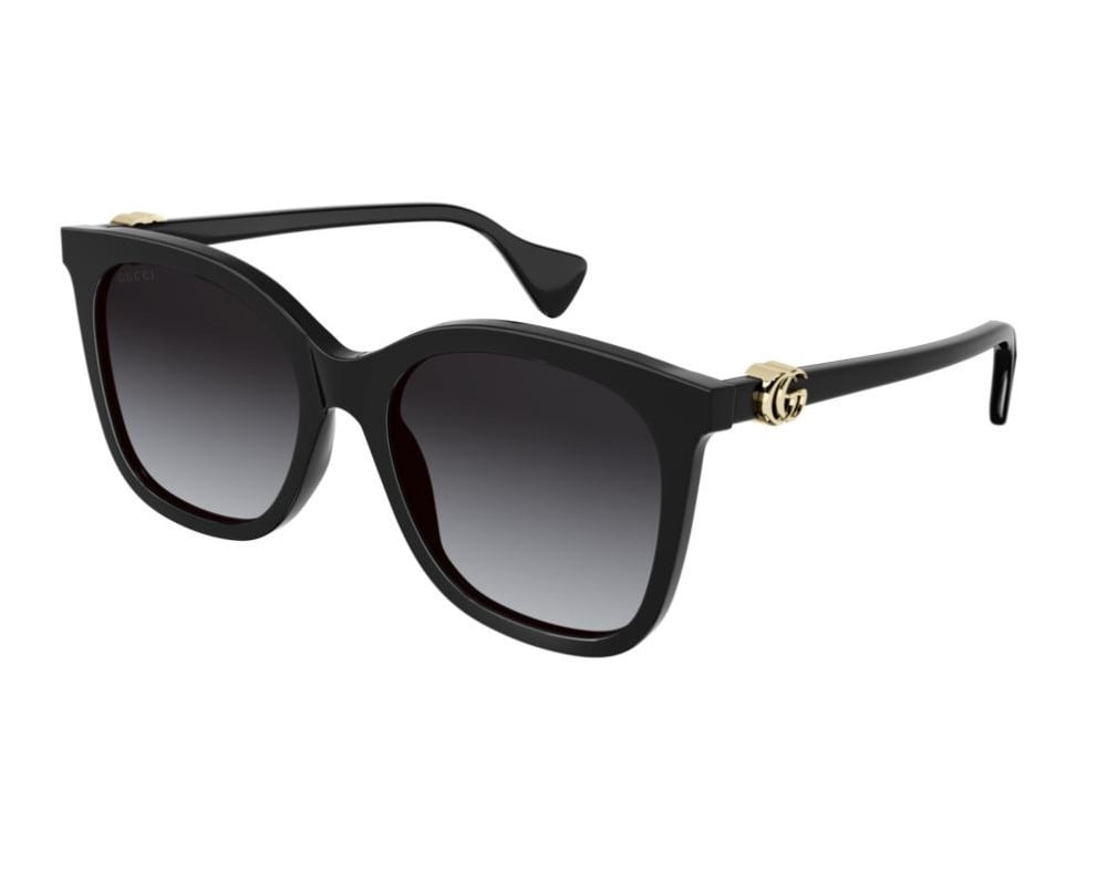 Lunettes de soleil Gucci Logo GG1071S Noir - vue de face