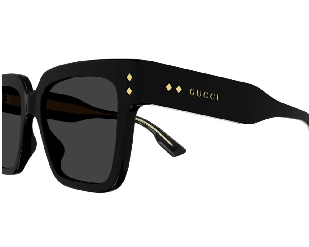 Lunettes de soleil Gucci Logo GG1084S Noir - vue arrière