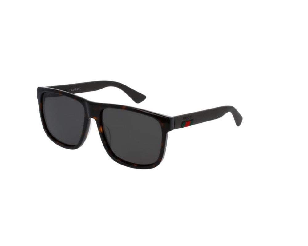 Lunettes de soleil Gucci Web GG0010S Noir - détail des branches