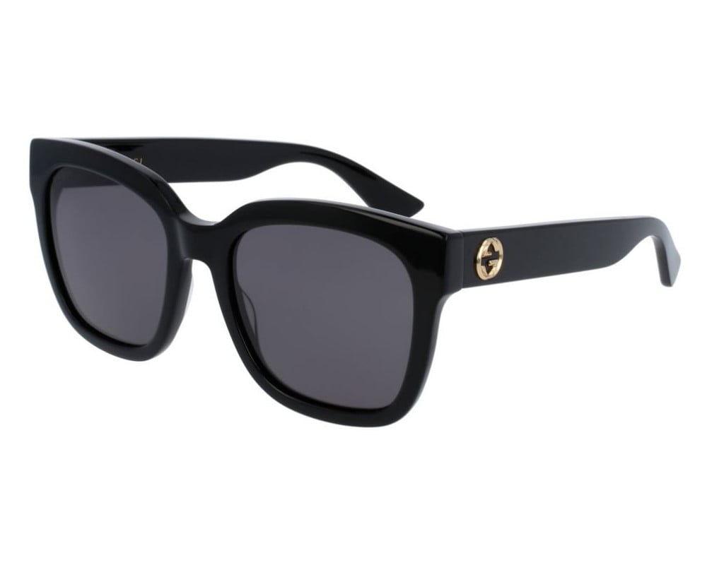 Lunettes de soleil Gucci Web GG0034SN Noir - vue de face