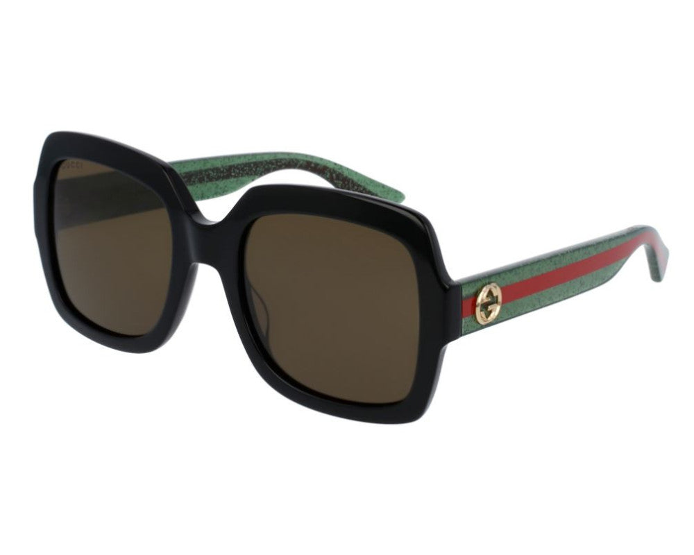 Lunettes de soleil Gucci Web GG0036SN Noir - vue 3/4