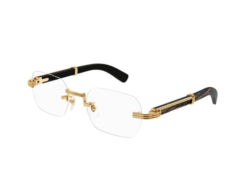 Lunettes de vue Cartier Corne et Bois Exception CT0377O