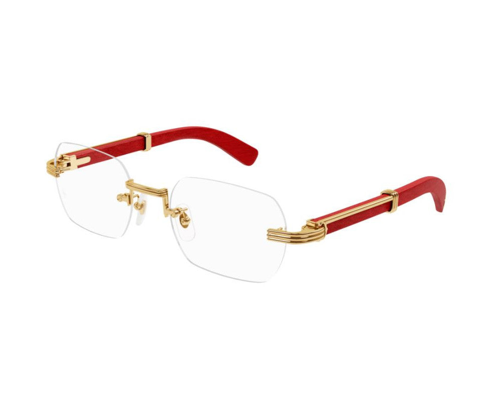 Lunettes de vue Cartier Corne et Bois Exception CT0377O