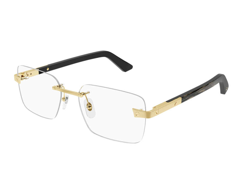Lunettes de vue Cartier Corne et Bois Santos CT0411O