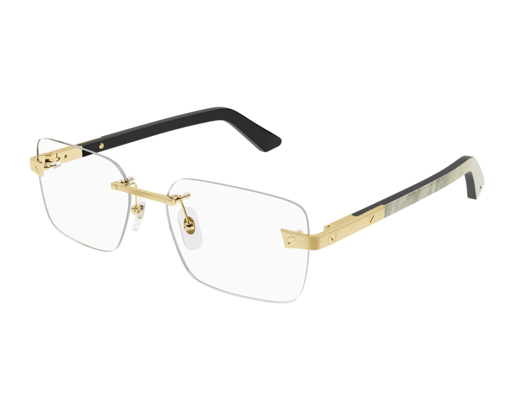 Lunettes de vue Cartier Corne et Bois Santos CT0411O